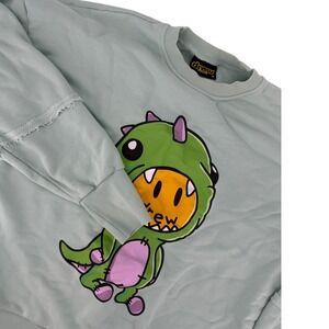 Drew House Dino Mascot Oversized Sweatshirt Mint Green Streetwear Justin Bieber